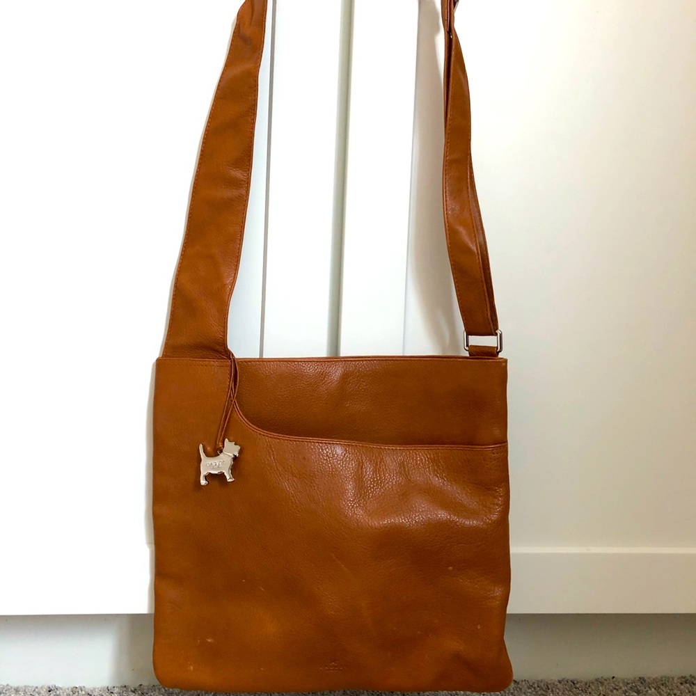 Cross body leather Radley bag - brown leather